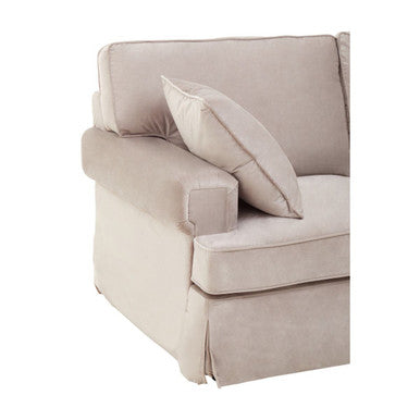 2 Seater Mink Velvet Sofa | Ralph