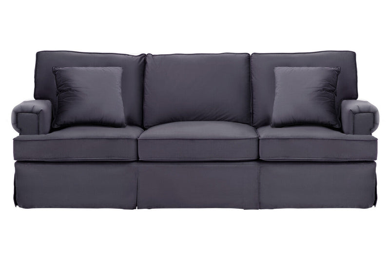 3 Seater Black Velvet Sofa | Ralph