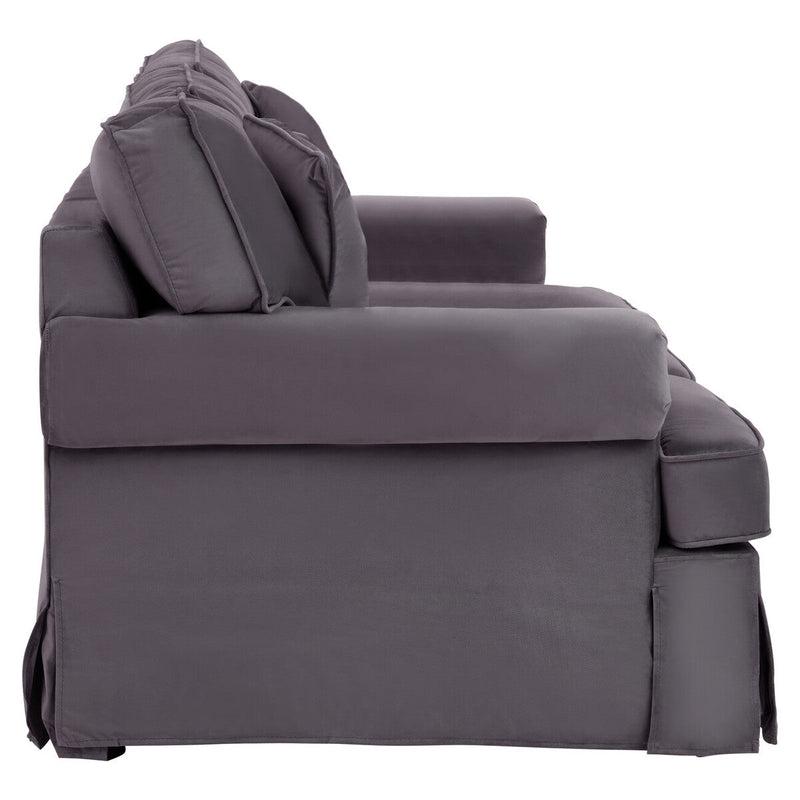 3 Seater Black Velvet Sofa | Ralph
