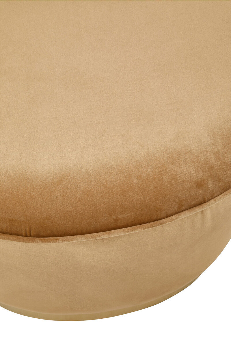Kids Gold Beige Velvet Chair with Gold Base | Tamra