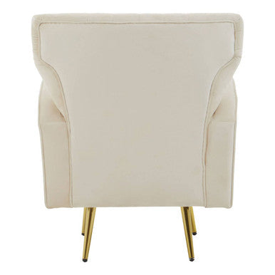 Natural Velvet Armchair | Hayley