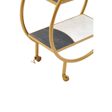 Brass Finished 2 Tier Unit | Vizzini