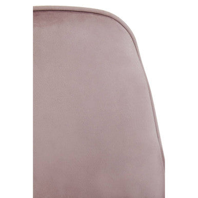 Dusky Pink Velvet Dining Chair | Demi