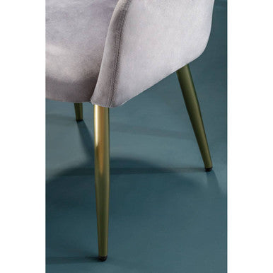 Grey Velvet Dining Chair | Darcy