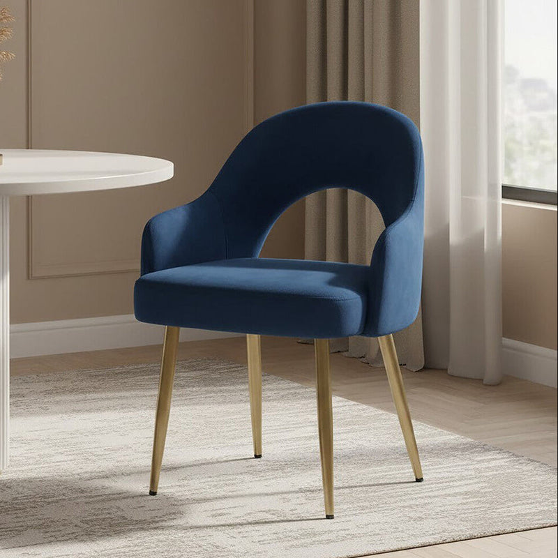 Midnight Blue Velvet Dining Chair | Dani