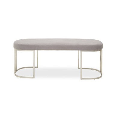 Grey Bench with Curved Base | Gilden