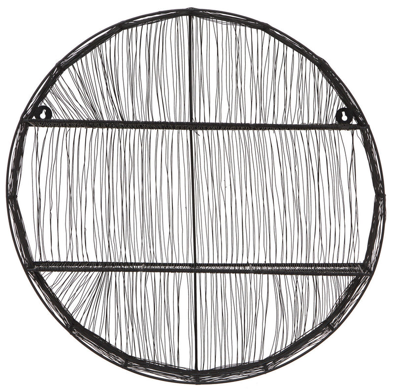 Black Wire Round Wall Shelf | Enzo