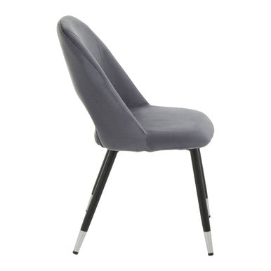 Grey Velvet Dining Chair | Warren
