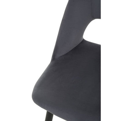 Grey Velvet Dining Chair | Warren