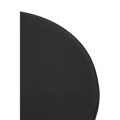 Black and Silver Round Stool | Hagen