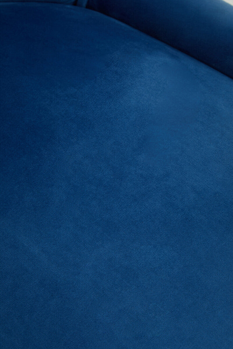 Blue Velvet and Gold Base Home Office Chair | Anita