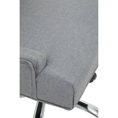 Grey Fabric and Chrome Base Home Office Chair | Anita