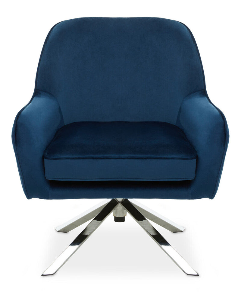 Midnight Velvet Swivel Chair | Avery