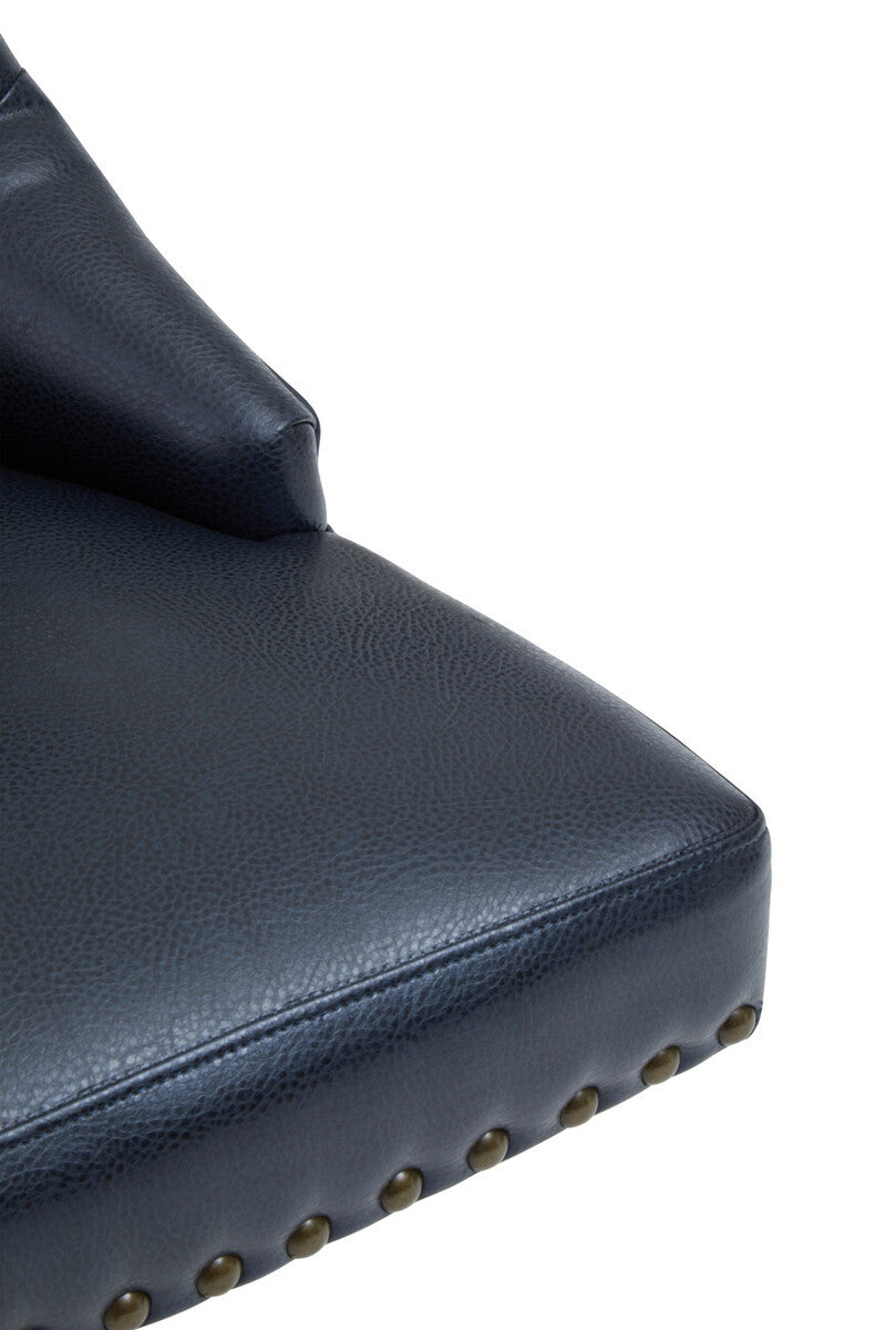 Black Leather Effect Home Office Chair | Walson