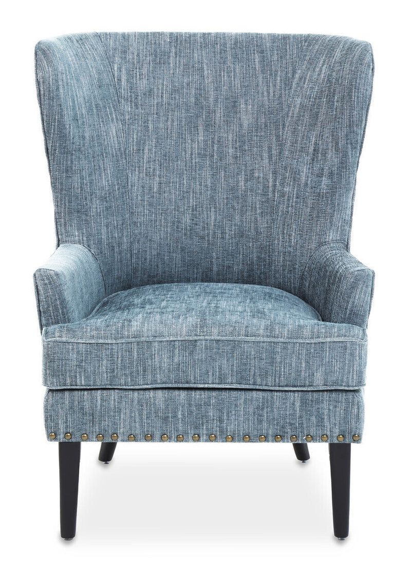 Blue Wingback Lounge Chair | Welham