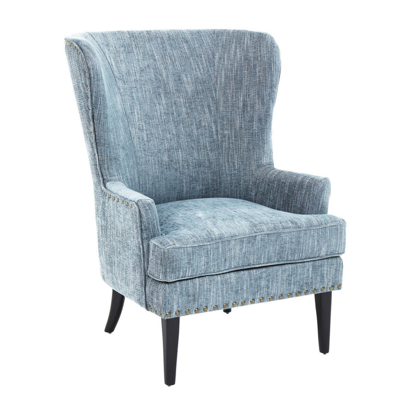 Blue Wingback Lounge Chair | Welham