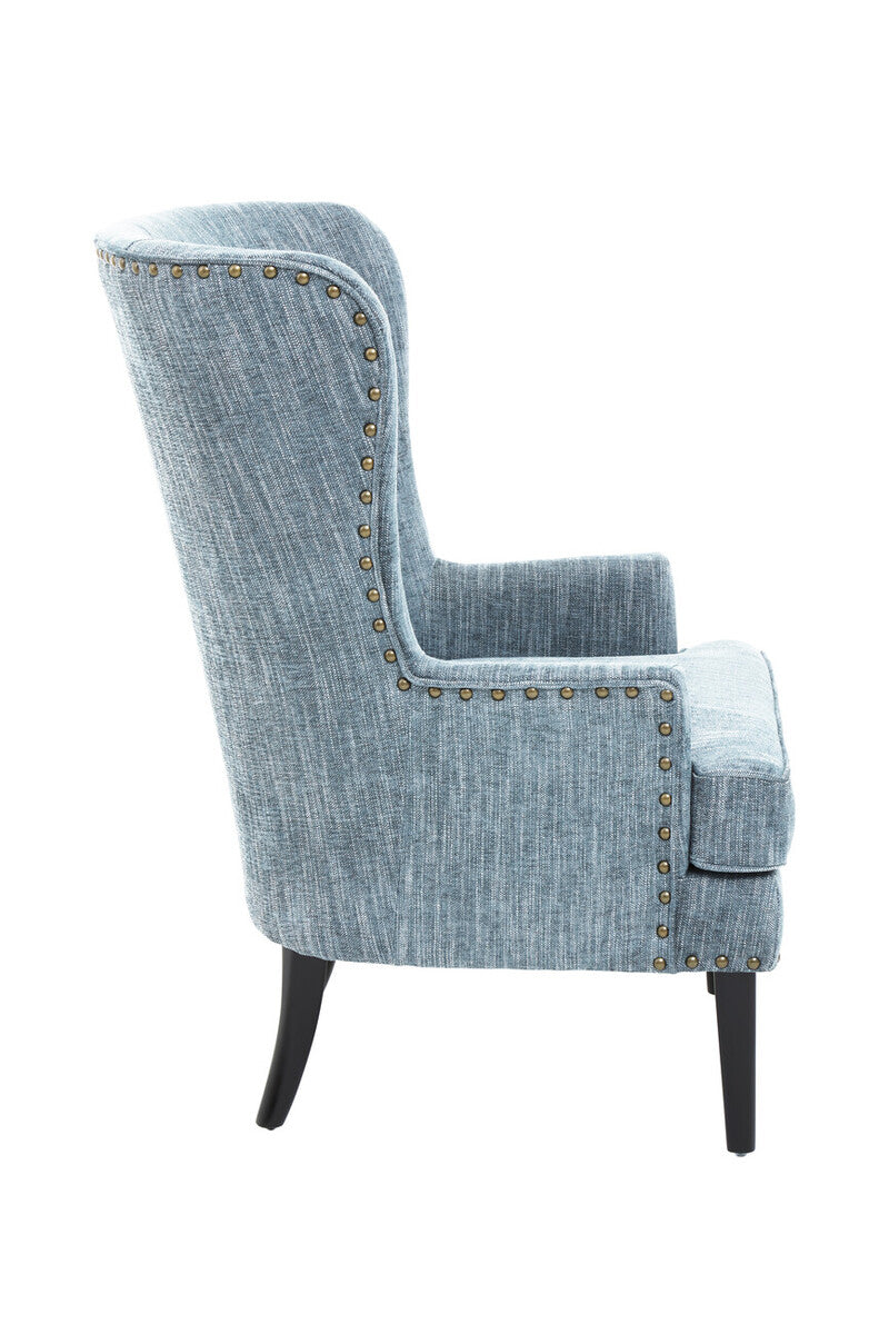 Blue Wingback Lounge Chair | Welham