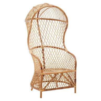 High Back Natural Rattan Chair | Manado