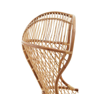 High Back Natural Rattan Chair | Manado