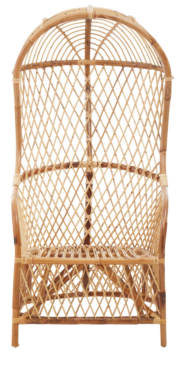 High Back Natural Rattan Chair | Manado