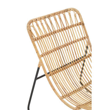 Rattan Chair and Footstool Set | Manado