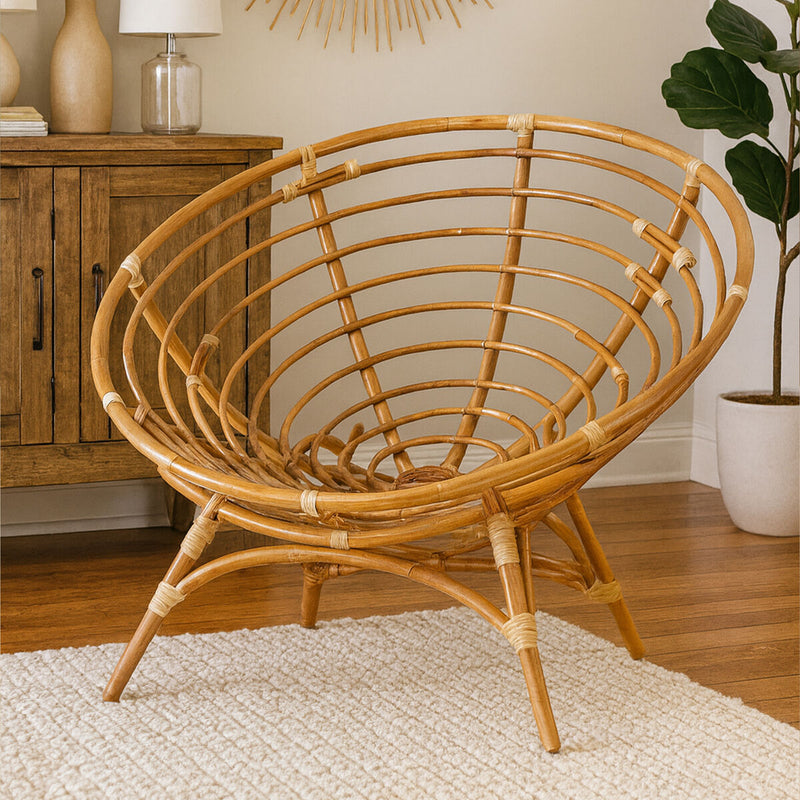 Papasan Natural Rattan Chair | Manado