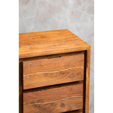 Acacia Wood 1 Door and 3 Drawers Sideboard | Simla