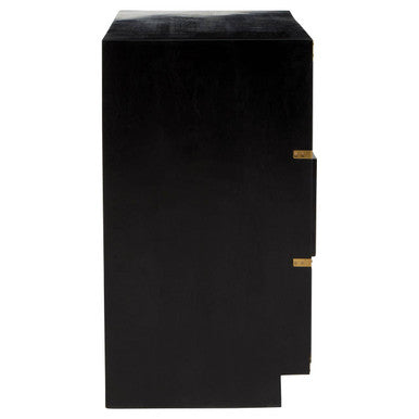 Black Mango Wood Chest of 4 Drawers | Sarter
