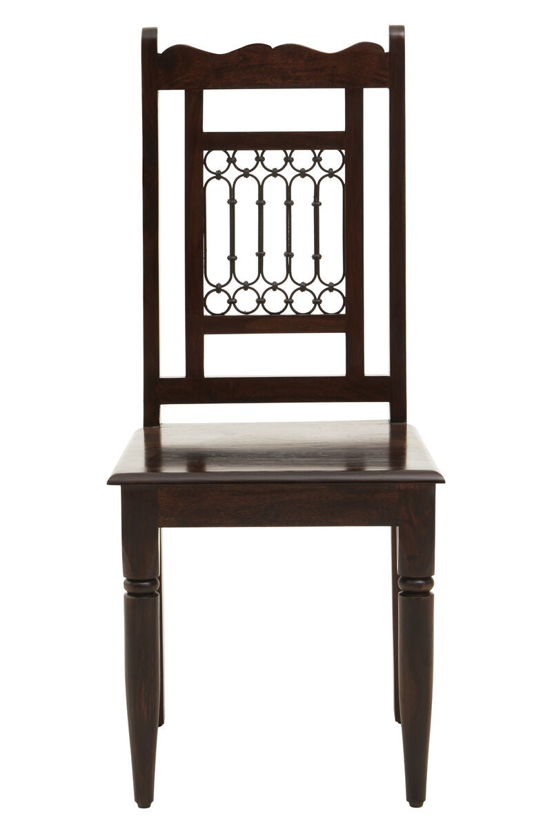 Dark Sheesham Wood Dining Chair | Srina