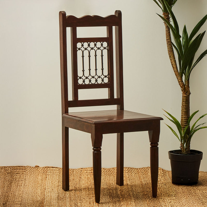 Dark Sheesham Wood Dining Chair | Srina