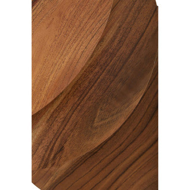 Nest of 3 Natural Mango Wood Side Tables with Brown Iron Legs | Boho