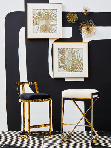 Black Velvet Bar Stool | Azalea