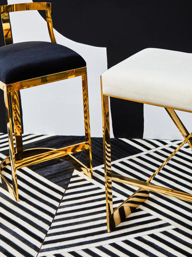 Black Velvet Bar Stool | Azalea