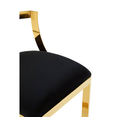 Black Velvet Bar Stool | Azalea