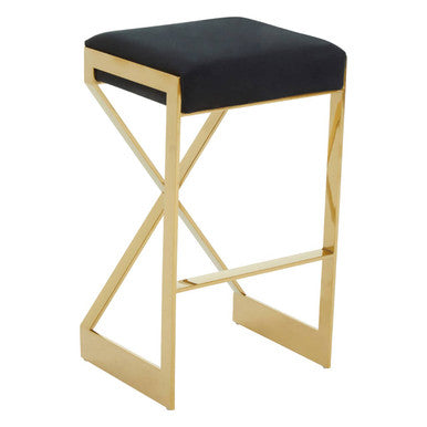 Black and Gold Finish Bar Stool | Azalea