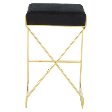 Black and Gold Finish Bar Stool | Azalea