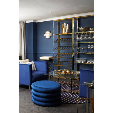 Ivory and Gold Finish Bar Stool | Azalea