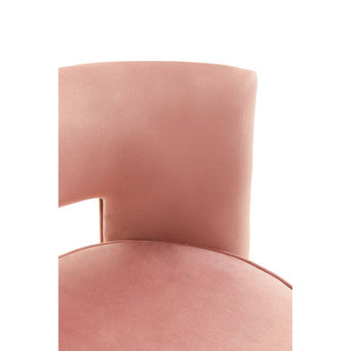 Pink Velvet Swivel Chair | Yasmeen