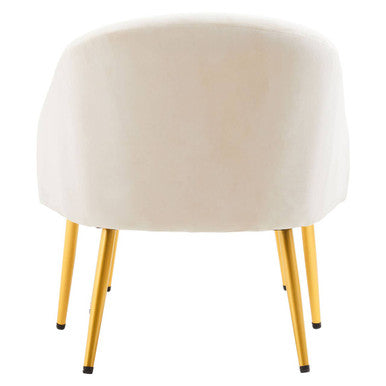 Beige Chair and Footstool | Yasmeen