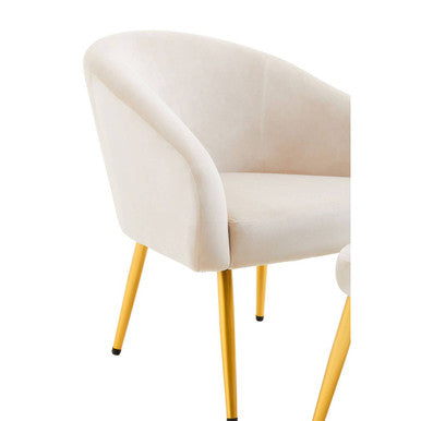 Beige Chair and Footstool | Yasmeen