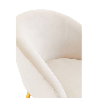 Beige Chair and Footstool | Yasmeen