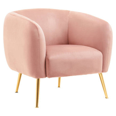 Pink Velvet Armchair | Yasmeen