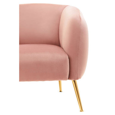 Pink Velvet Armchair | Yasmeen