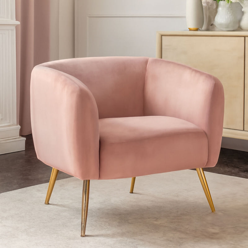 Pink Velvet Armchair | Yasmeen