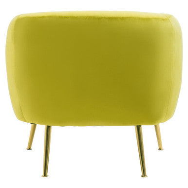 Olive Velvet Armchair | Yasmeen