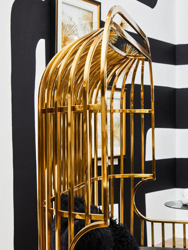 2 Seater Gold Dome Cage Sofa | Eliza