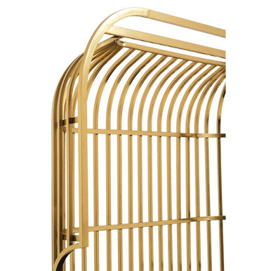 2 Seater Gold Dome Cage Sofa | Eliza