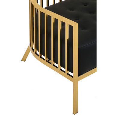 2 Seater Gold Dome Cage Sofa | Eliza
