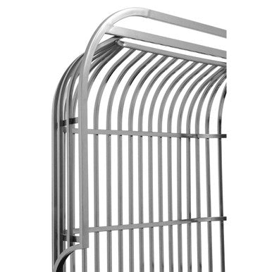 2 Seater Dome Cage Silver Sofa | Eliza