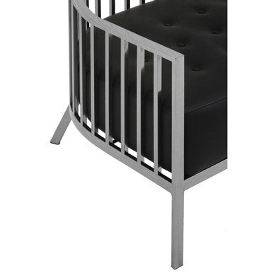 2 Seater Dome Cage Silver Sofa | Eliza